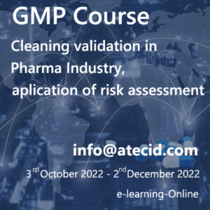 GMP Course – Cleaning Validation 2022
