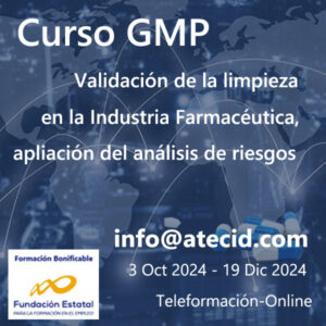 Curso - GMP Validación de la Limpieza