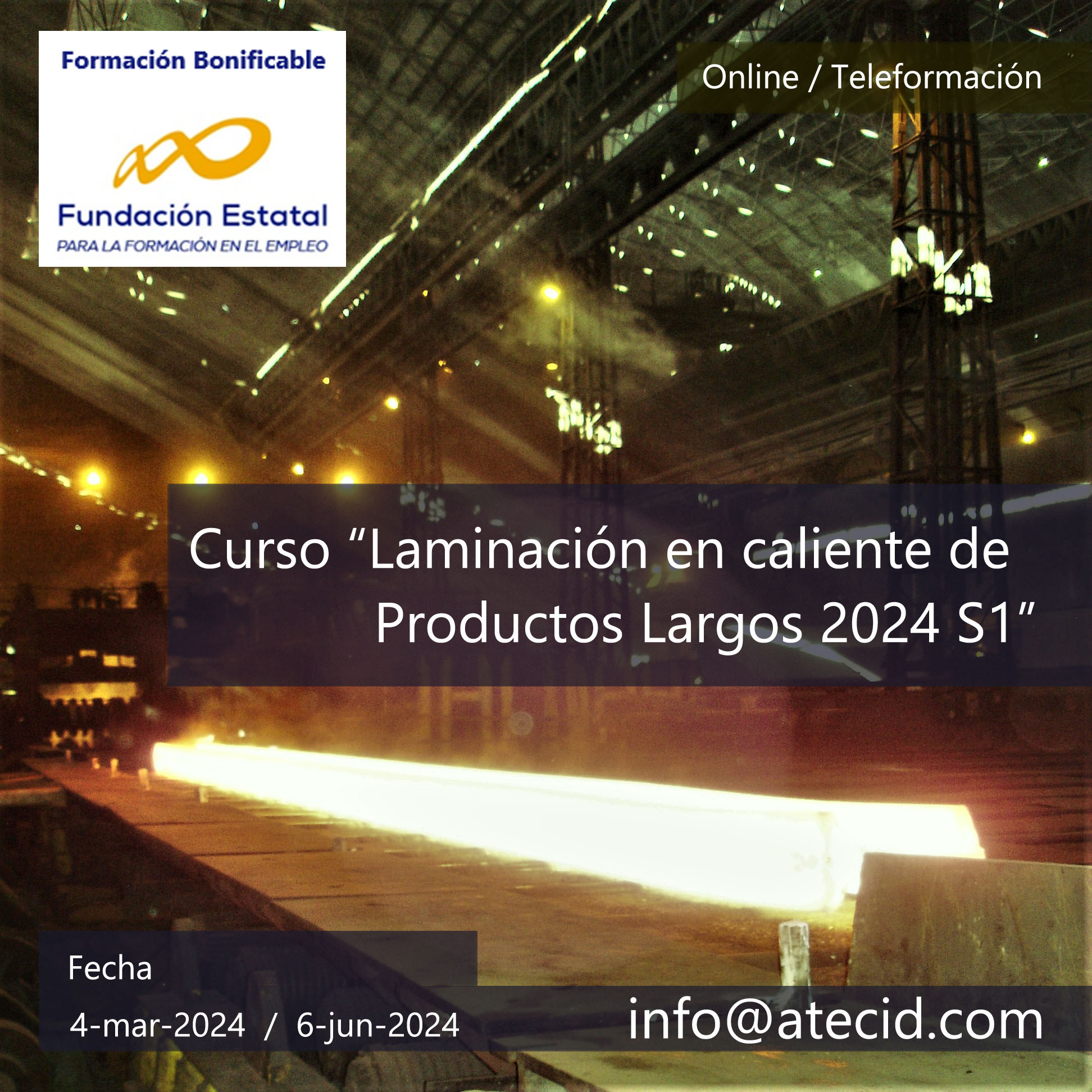 Curso "Laminación en caliente de productos largos 2024 S1"