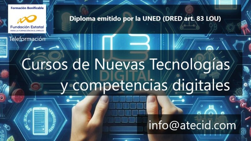 Cursos online en nuevas tecnologías y competencias digitales