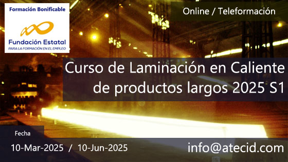 Curso online de laminación en caliente de productos largos 2025-S1