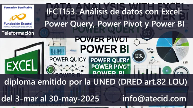 IFCT153-Análisis de datos con Curso IFCT153-Excel: Power Query, Power Pivot y Power BI