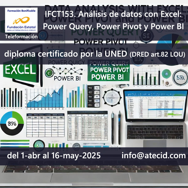 IFCT153-Análisis de datos con Curso IFCT153-Excel: Power Query, Power Pivot y Power BI