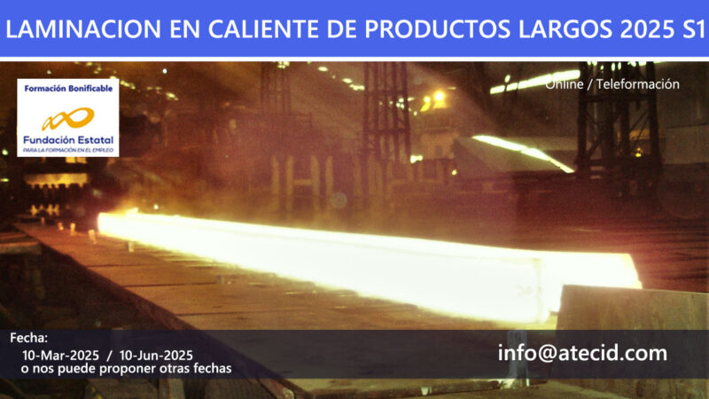 Curso de laminación en caliente de productos largos 2025 S1