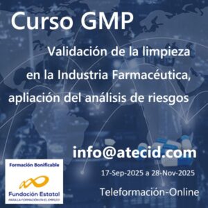 Curso - GMP Validación de la Limpieza 2025 S2