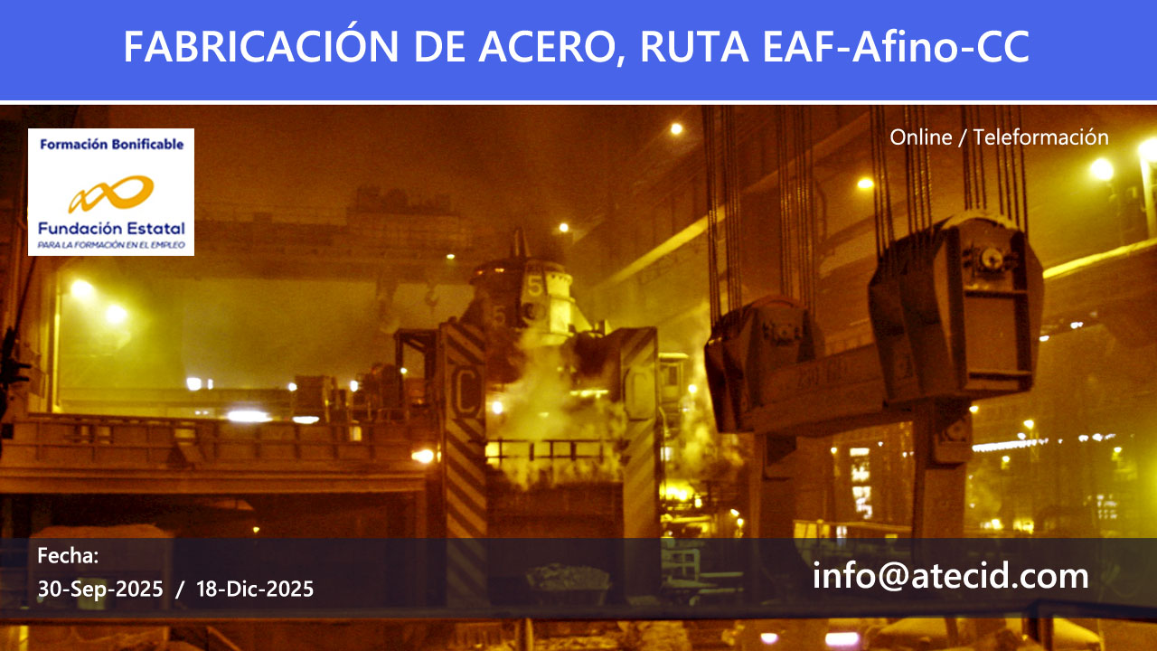 Curso de fabricación de acero por la ruta EAF-afino-CC